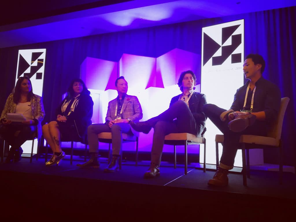Panel at the VR/AR Global Summit discussing the Vancouver VR ecosystemVancouver