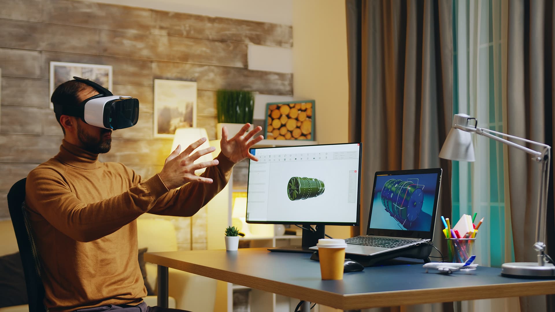 Remote Collaboration via VR & AR at Home