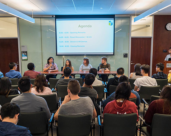 Stambol at Panel Discussion at UBC BizTech Event