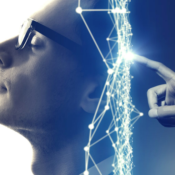 illustration of a brain computer interface