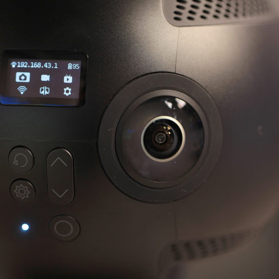 Professional grade 360 camera used to shoot immersive videos