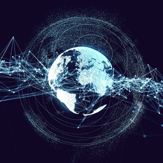 Digital Transformation World in a Covid 19 World Concept